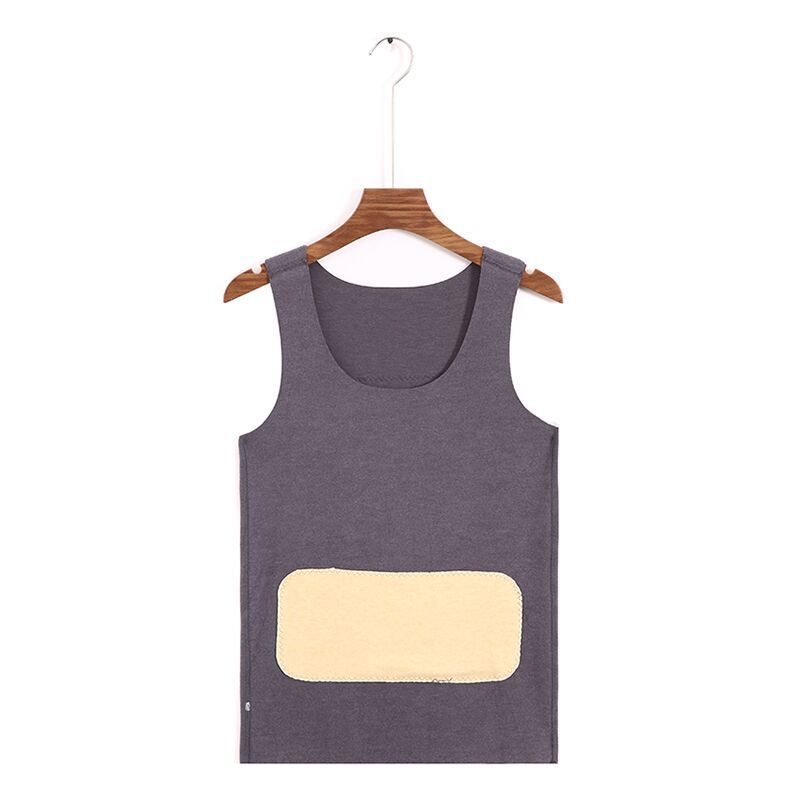 Silk Patch Traceless Thermal Vest For Men Ooho
