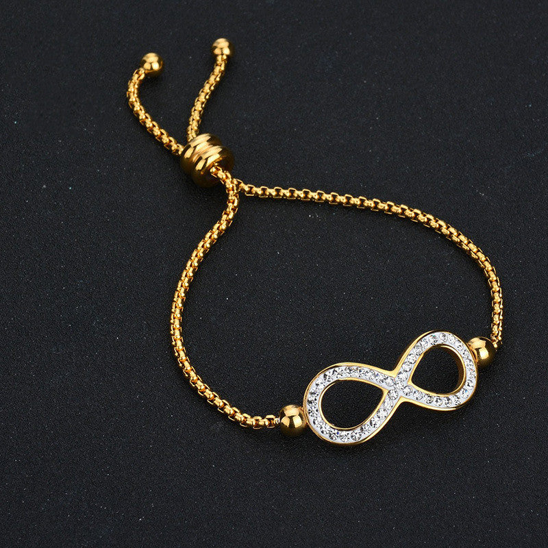 Micro Rhinestone Adjustable Bracelet For Women Ooho
