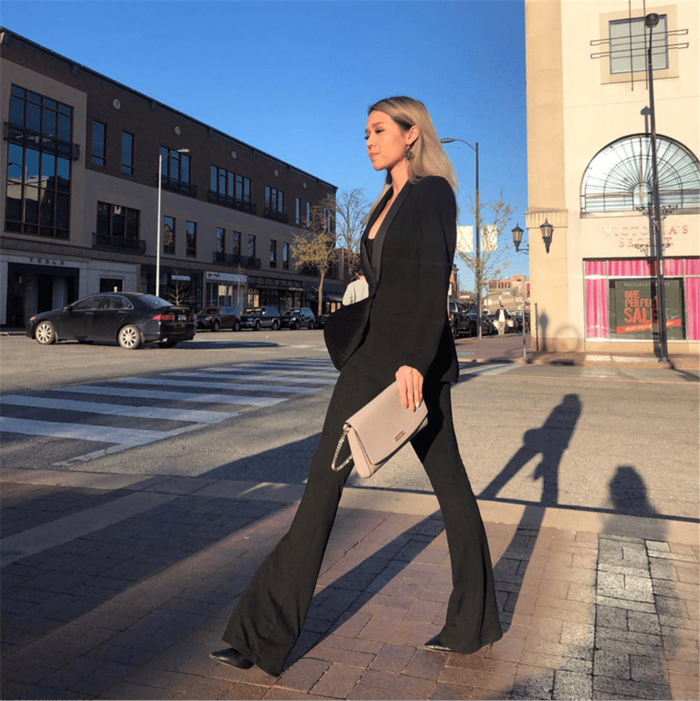 Women’s High-Waisted Casual Flared Pants | Professional & Stylish Ladies Trousers Ooho