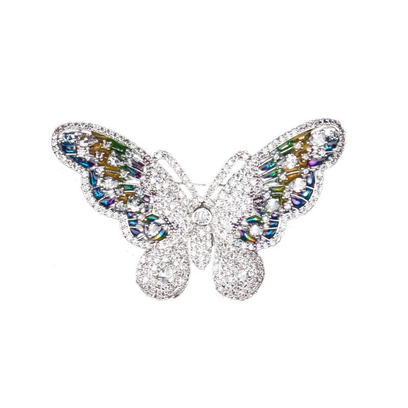 Red Trees Brand High Quality Butterfly Insect Brooches For Women Wedding With Cubic Zirconia Sweater Accessories Brooch Drop Ooho