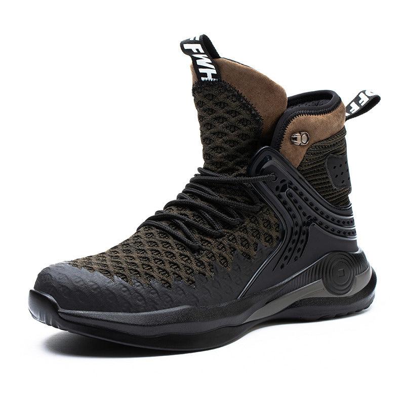 High-top Safety Shoes Construction Protective Footwear Men Steel Toe Shoes Breathable Hiking Boots Puncture Proof Work Boots Ooho