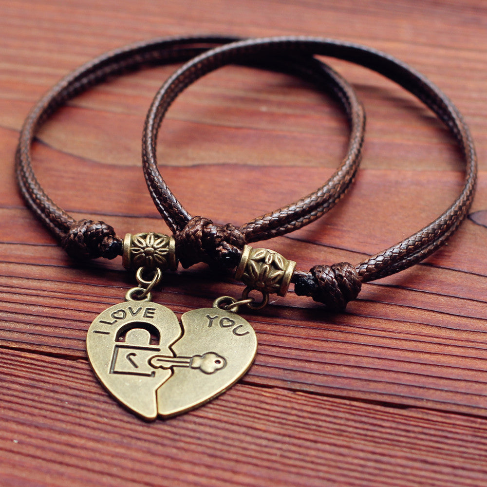 Couple bracelets girlfriends bracelets simple couple accessories Ooho