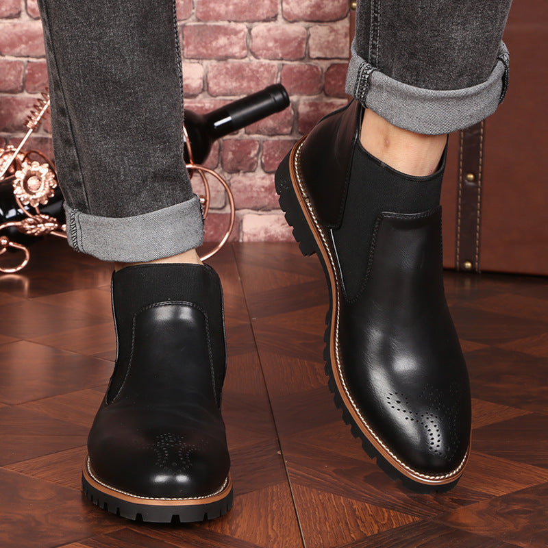 Brock Leather Boots Men Shoes Men Martin Boots Ooho