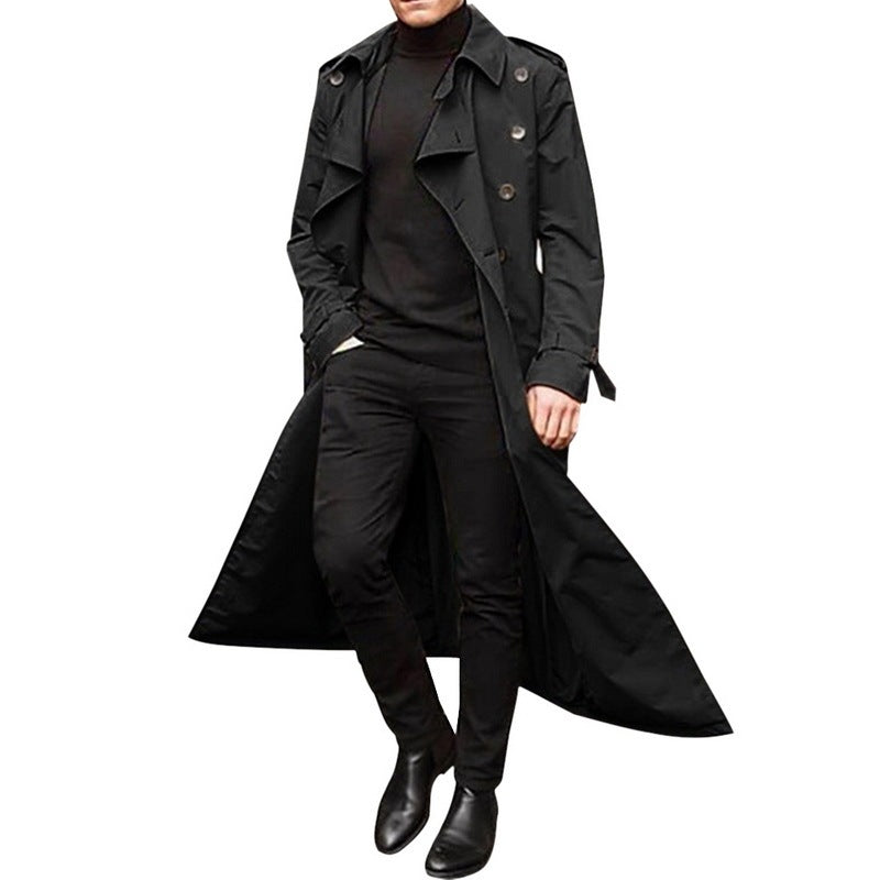 Men's Long Trench Coat Men's Trench Coat Ooho