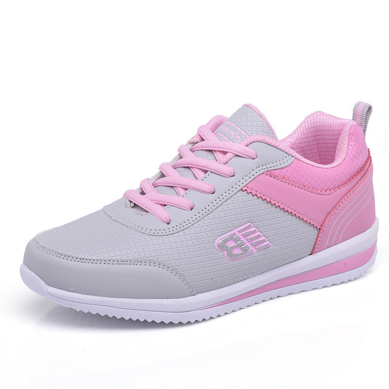 Leather student sneakers women Ooho
