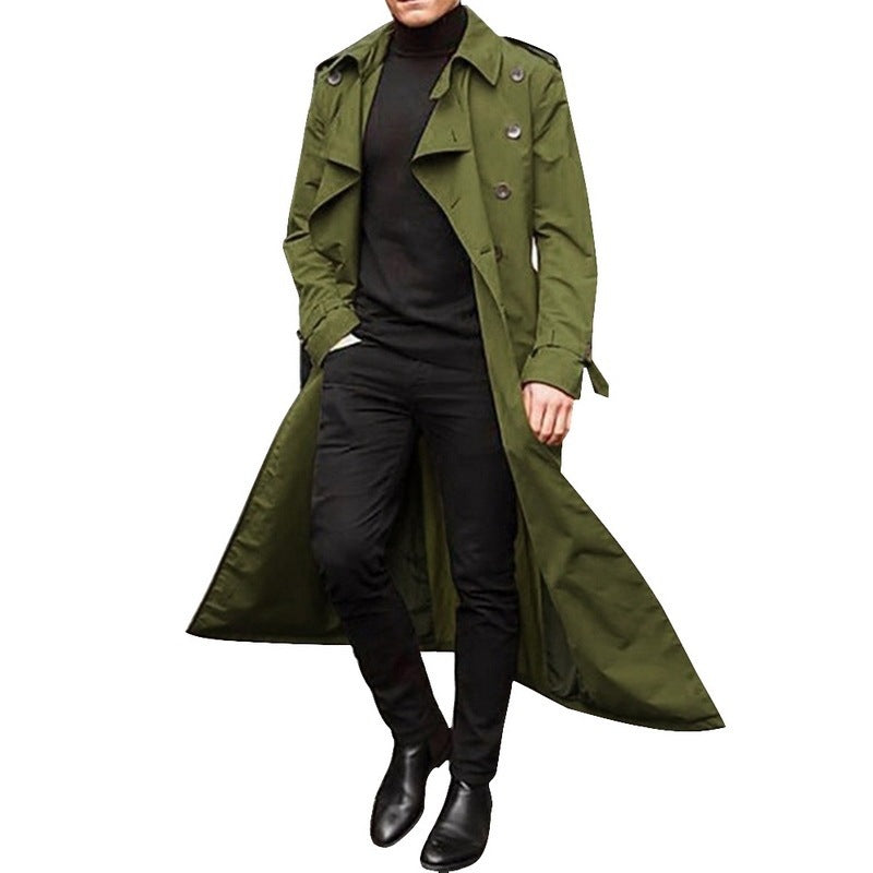 Men's Long Trench Coat Men's Trench Coat Ooho