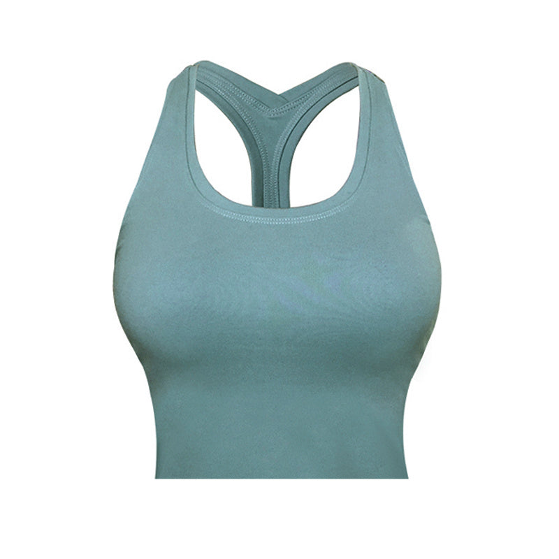 Sports Racerback Tank Top Short For Women Ooho