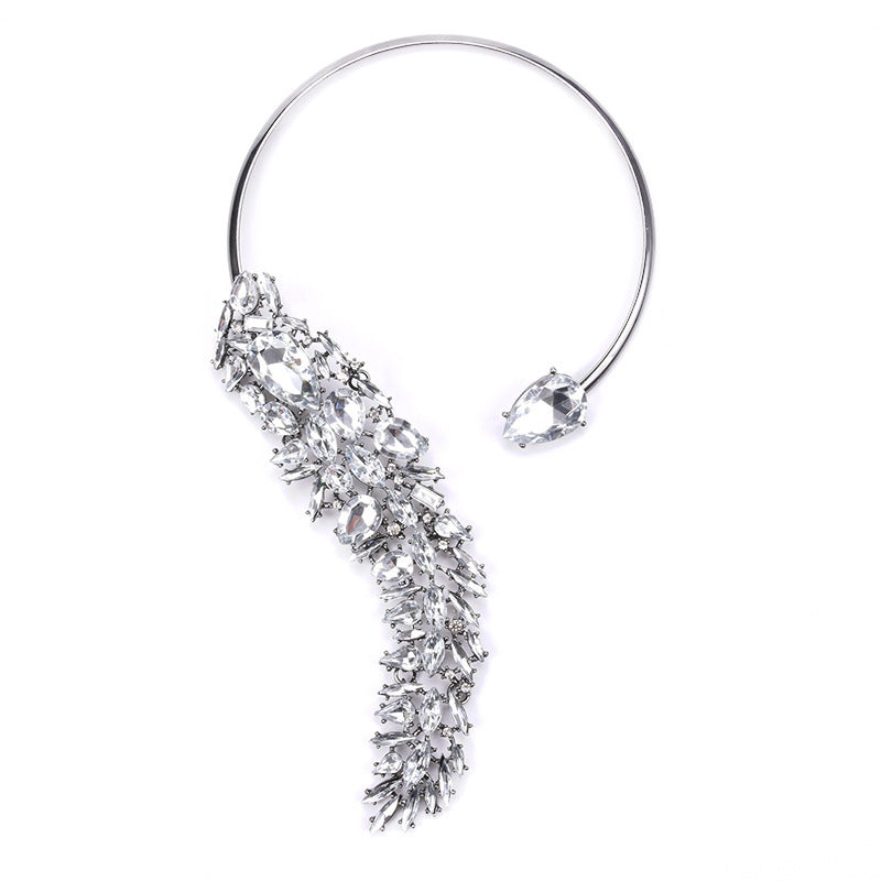 Colorful Rhinestones Chokers Necklaces Fashion Trend Crystals Necklaces Fine Jewelry Accessories for Women Ooho