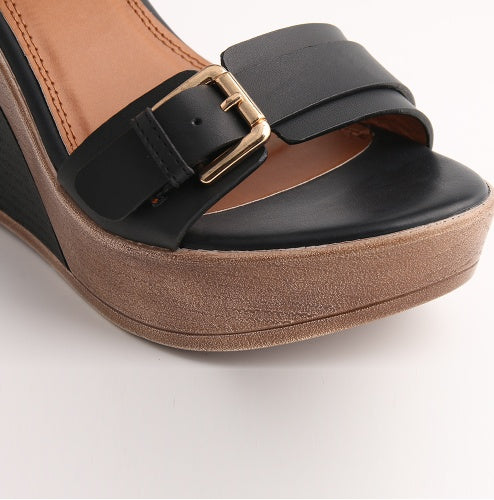 High heel wedge sandals Ooho