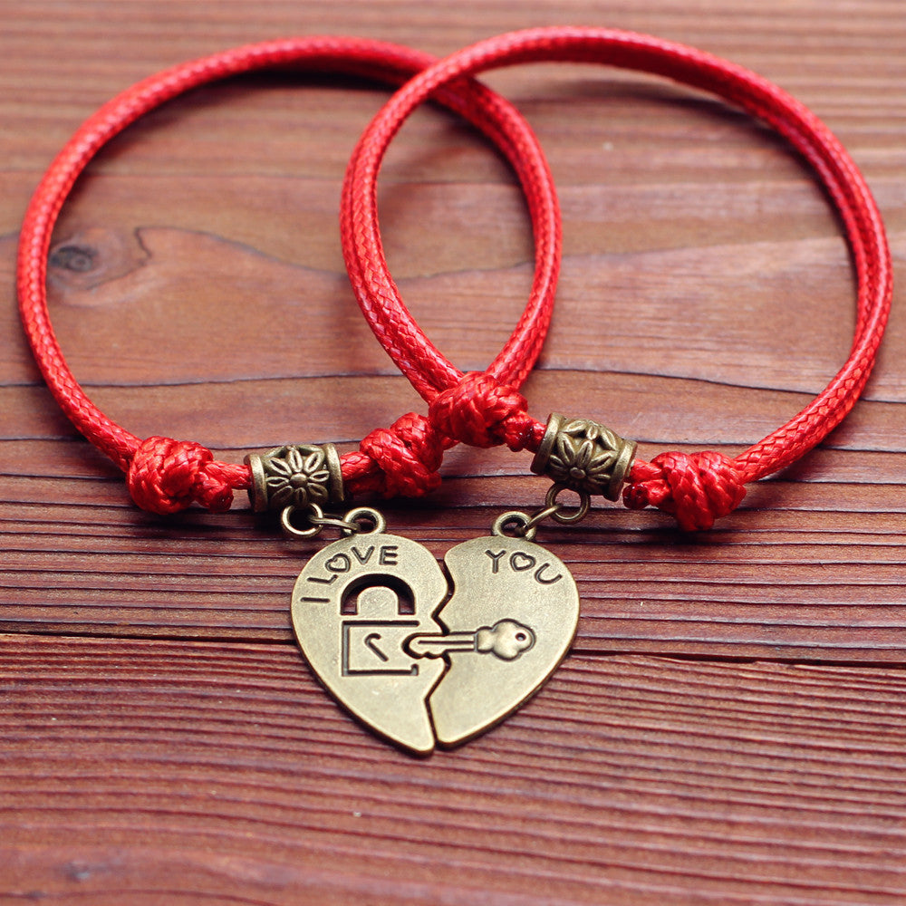Couple bracelets girlfriends bracelets simple couple accessories Ooho