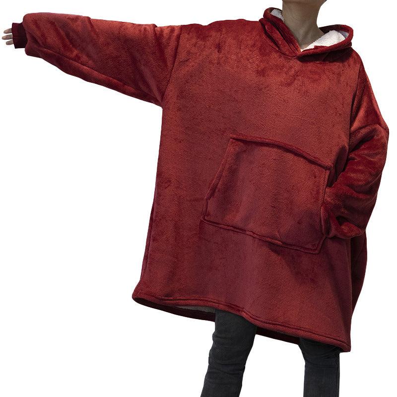 Men And Women Couples Paragraph Fleece Loungewear Robe Ooho