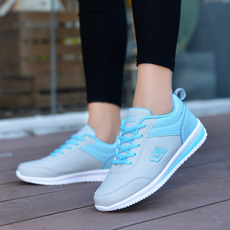 Leather student sneakers women Ooho