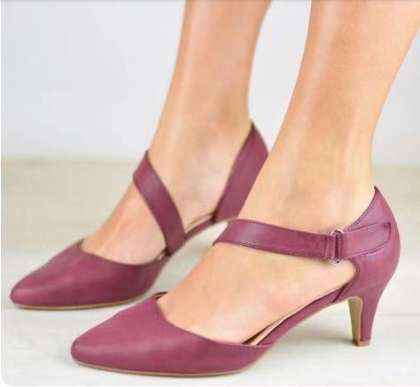 Pointed Stiletto Heel Hollowed Sandals Women Ooho