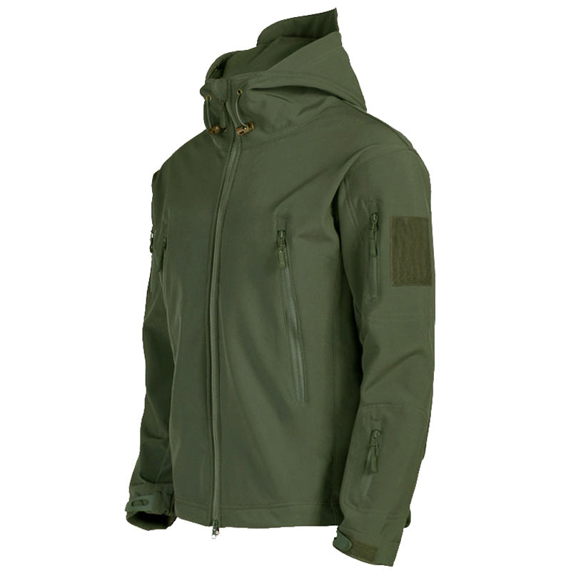 Soft Shell Jacket Men Windproof Hooded Jacket Ooho