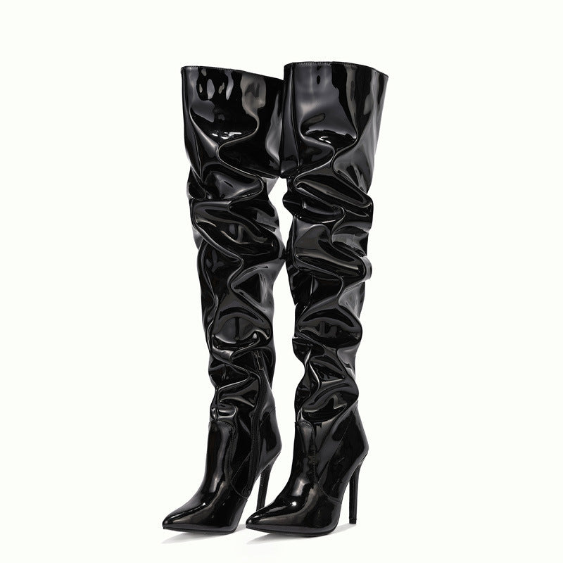 Knee High Long Boots Women Fashion Super High Heel Party Shoes Ooho
