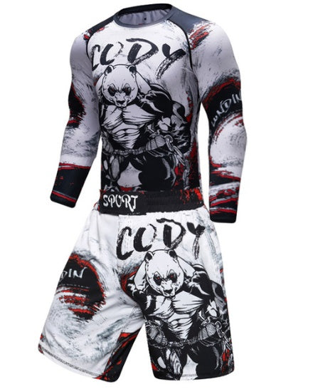 MMA Work Out Compression Rashguard T shirt Men VS PK Exercise 3D Fitness Tights Bodybuild Cross fit Rash Guard Ooho