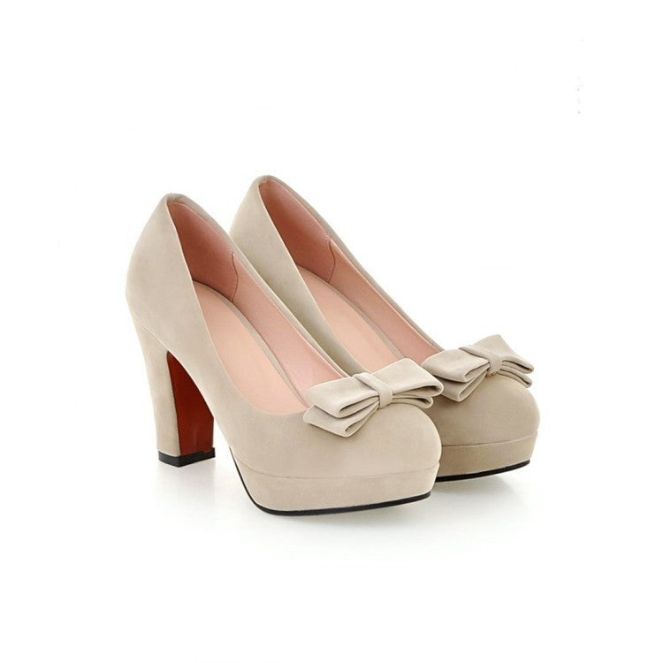 Platform bow high heels Ooho
