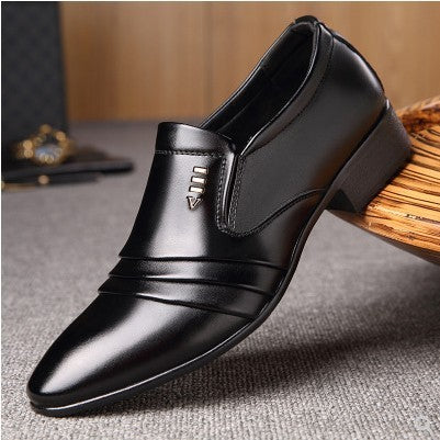 Leather Shoes Men Summer Breathable Men's Shoes Ooho