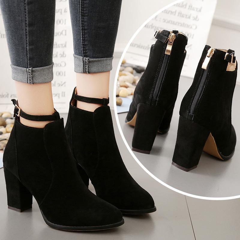 High-heeled Martin Boots For Women Ooho