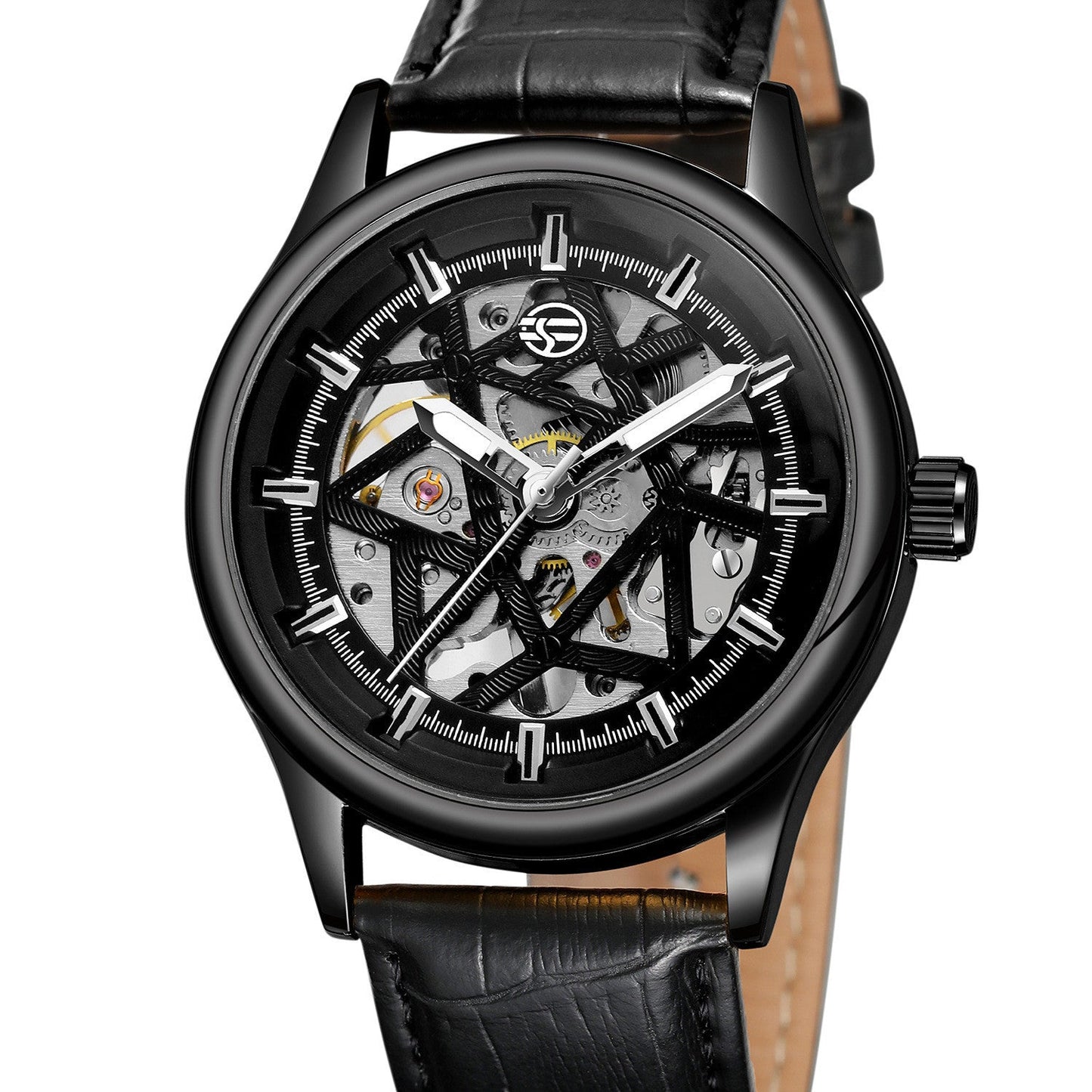 Forsining Golden Gear Movement Retro Royal Classic Fashion Mens Mechanical Wrist Watches Top Brand Luxury Male Clock Relogio Ooho