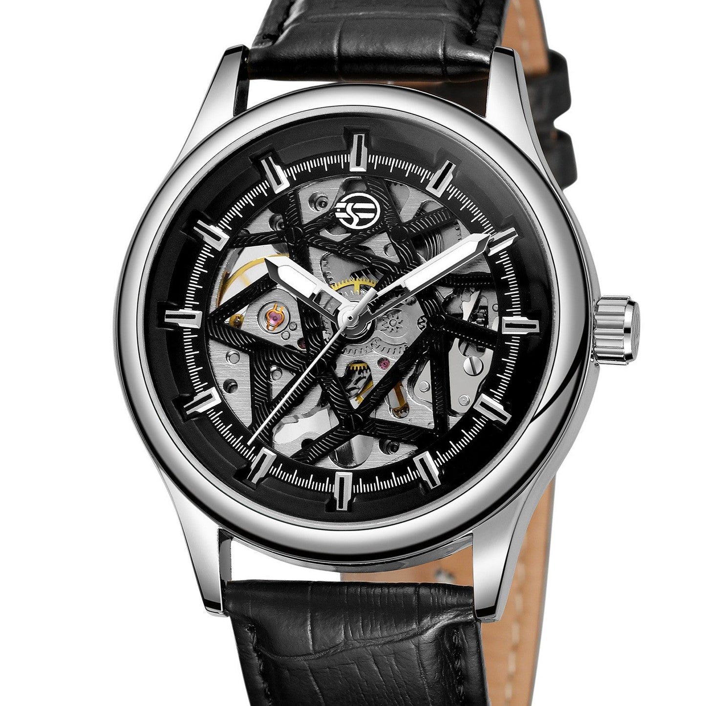 Forsining Golden Gear Movement Retro Royal Classic Fashion Mens Mechanical Wrist Watches Top Brand Luxury Male Clock Relogio Ooho