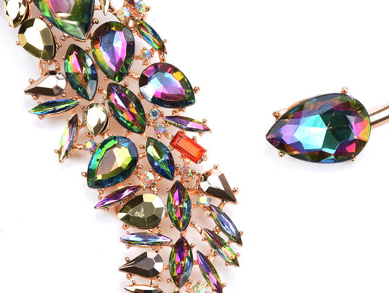 Colorful Rhinestones Chokers Necklaces Fashion Trend Crystals Necklaces Fine Jewelry Accessories for Women Ooho