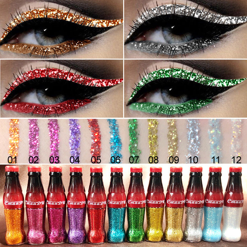 Color Eyeliner Glitter Pencil Women Party Smoky Sexy Eyes Liner Diamond Shining Glitter Eyeliner Makeup Cosmetics Beauty Ooho