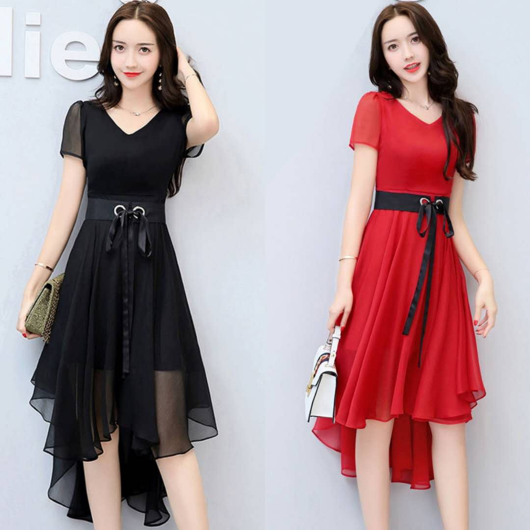 Summer Women's Clothing Slimming Midi Dress Ooho