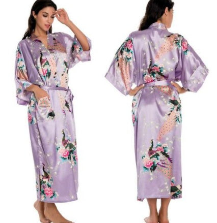 Satin Robes for Brides Wedding Robe Sleepwear Silk Ooho