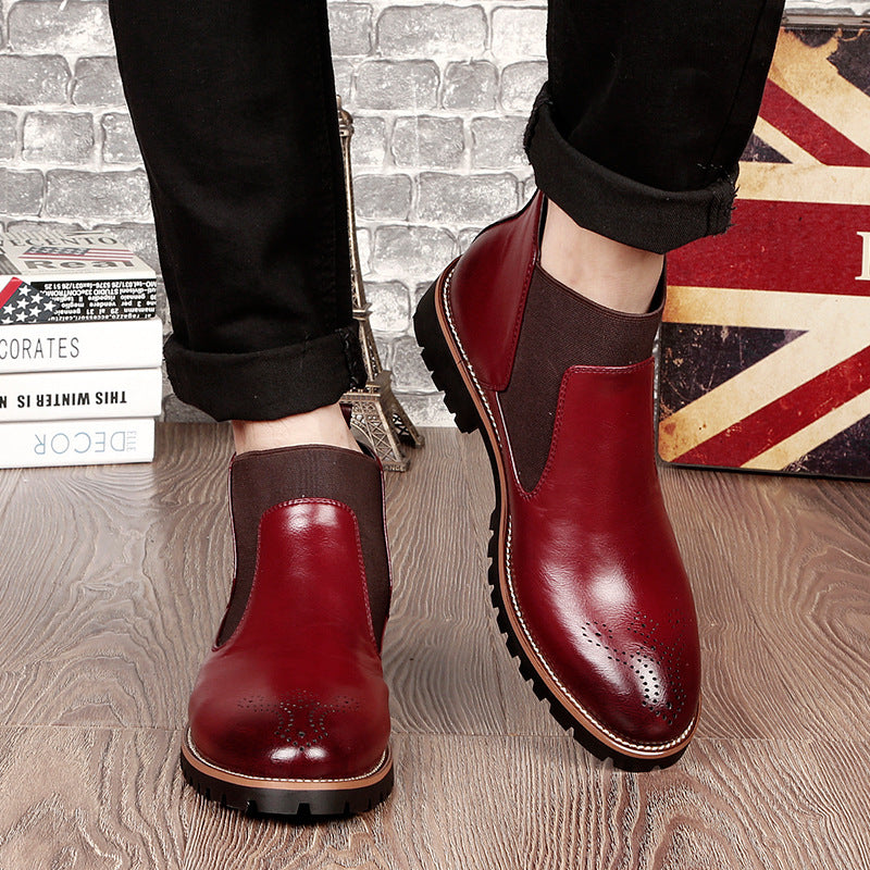 Brock Leather Boots Men Shoes Men Martin Boots Ooho