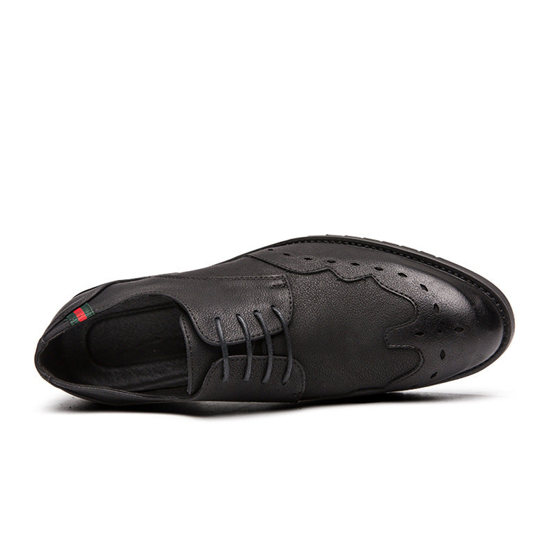 Soft leather pointed shoes men Ooho