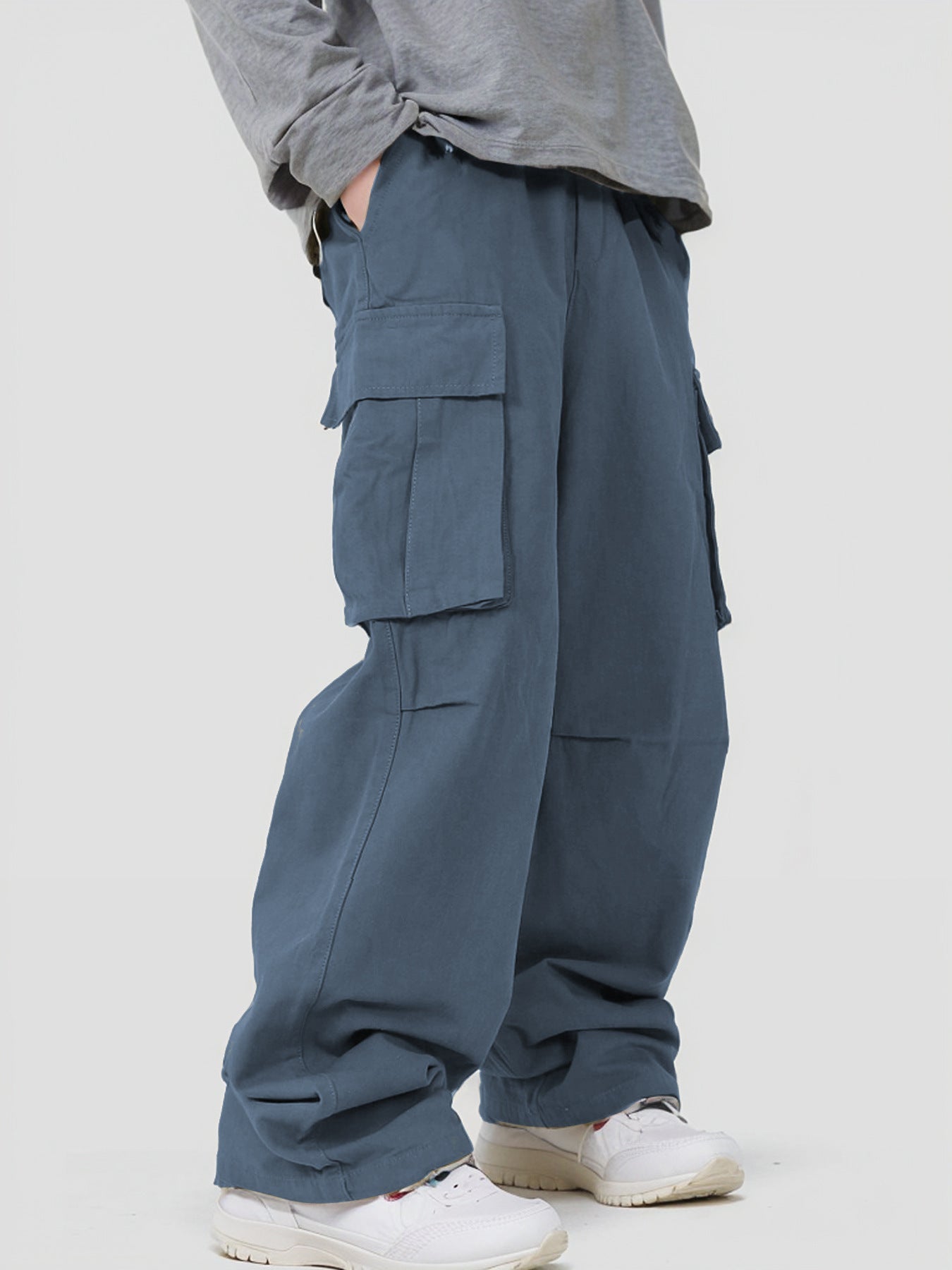 Loose Straight Track Pants Men Ooho