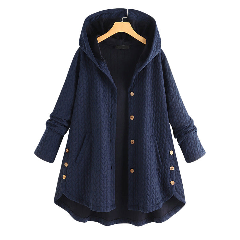 "Women’s Cotton Winter Jacket – Long Warm Parka for Cold Weather
