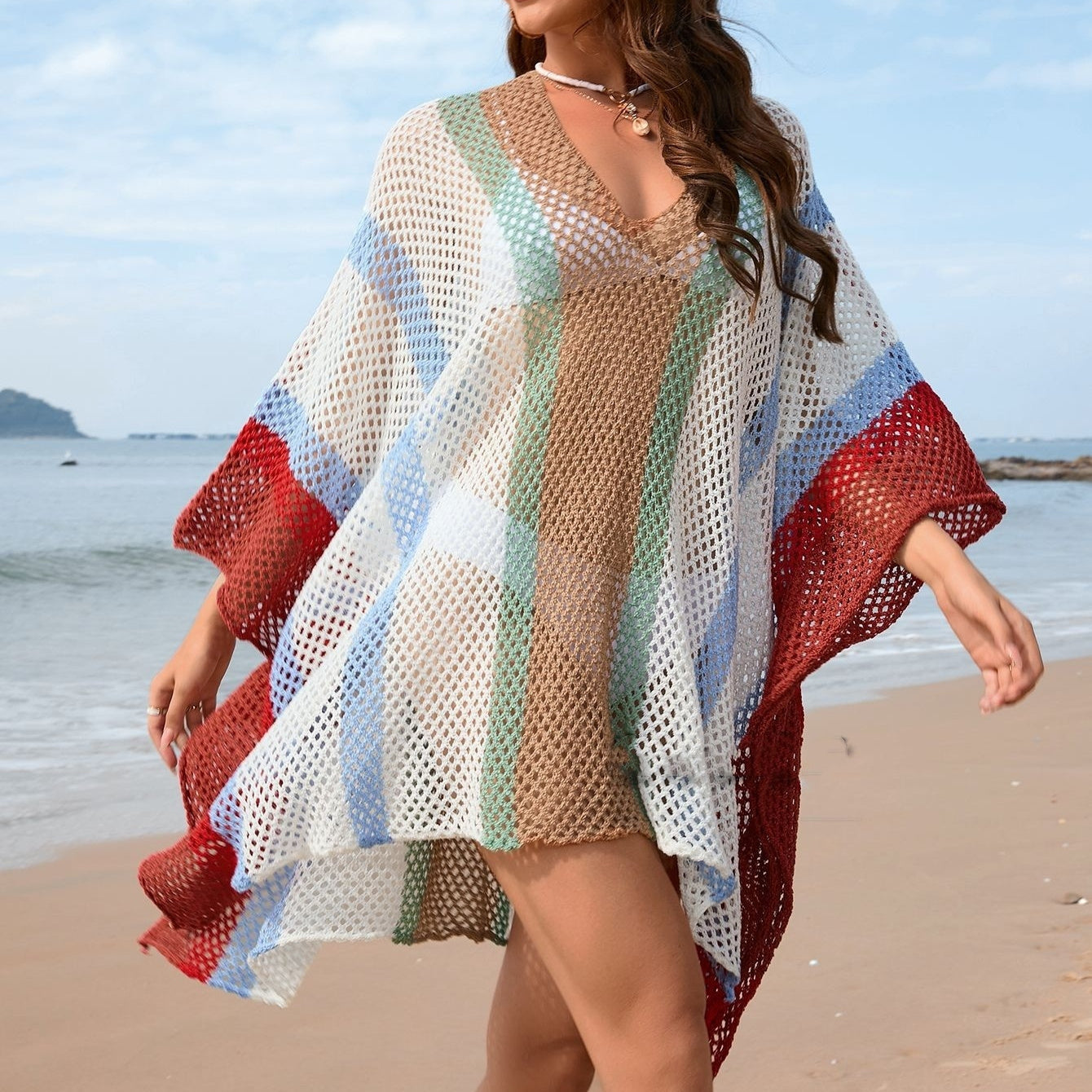 Loose Plus Size Bikini Blouse For Women Ooho