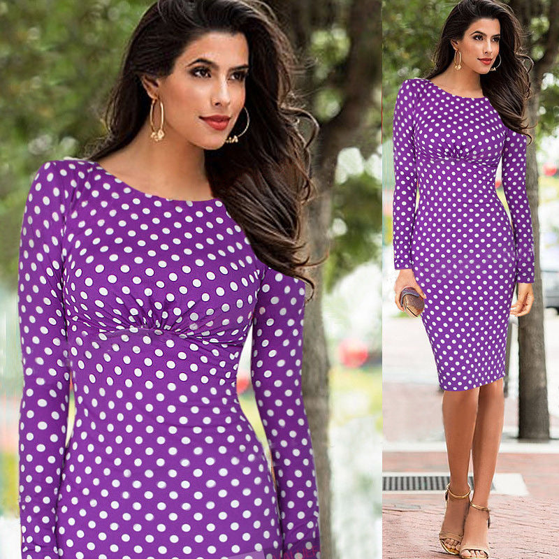 Long Sleeve Slim Fit Bodycon Dress | Elegant Fitted Dress for Women Ooho