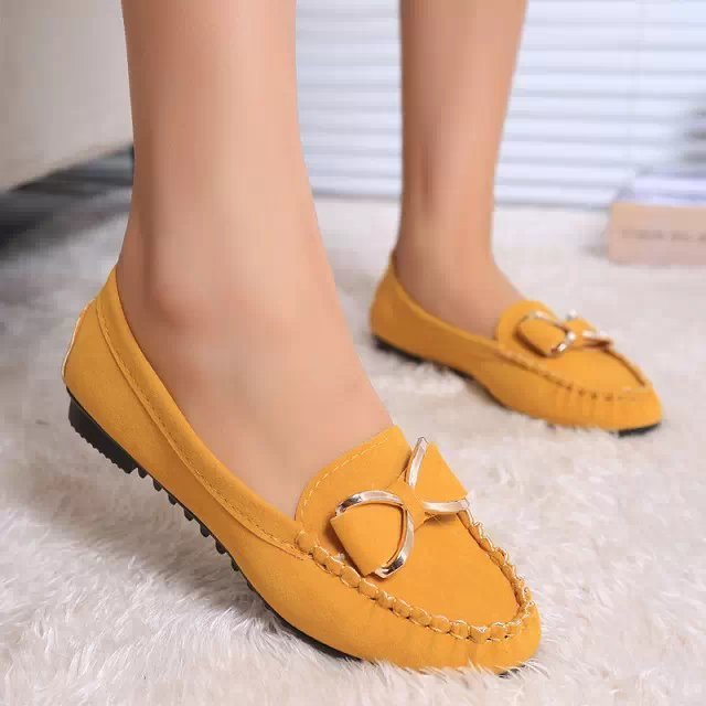 Peas shoes flat shoes bowknot women's shoes Ooho
