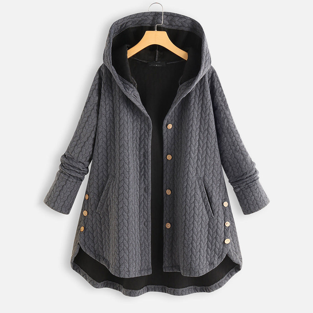 "Women’s Cotton Winter Jacket – Long Warm Parka for Cold Weather
