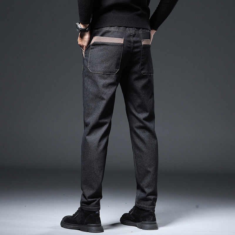Embroidery Trend Slim Straight Pants Men Ooho