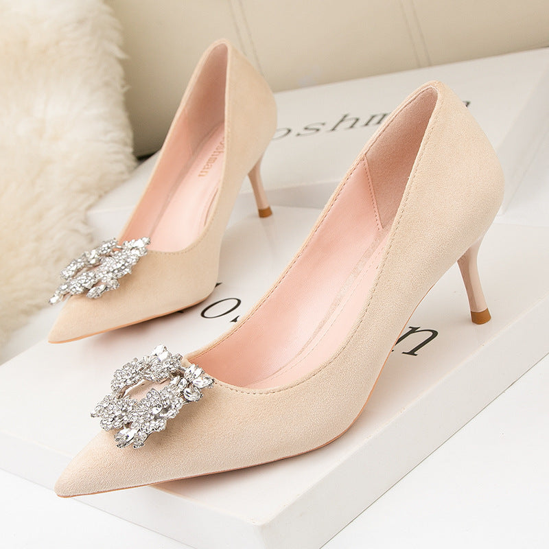 Women Pointed Toe Fashion High Heel Shoes Ooho