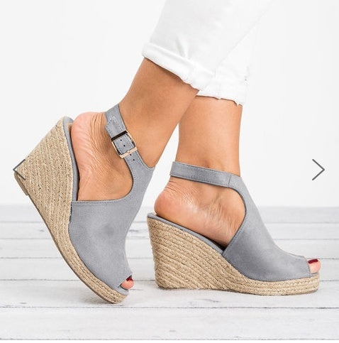 Fashion Women Platform Sandals Peep Toe Spartan Sandals Women Summer Wedges High Heel Shoes Ooho