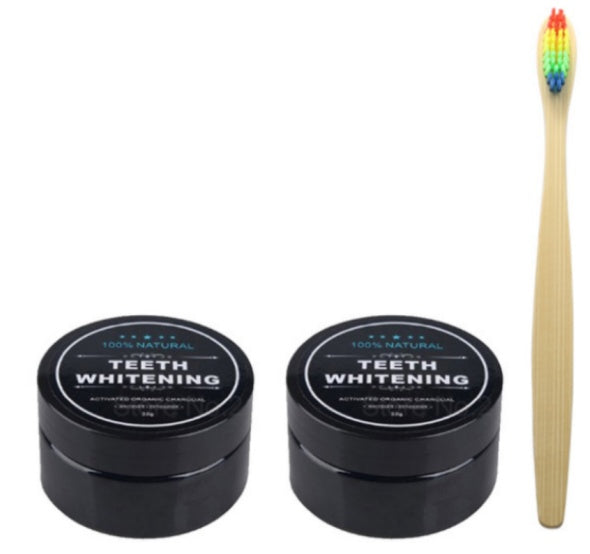 Charcoal Teeth Whitening Powder Activated Coconut Charcoal Teeth Whitening Charcoal Powder Oral Hygiene Ooho