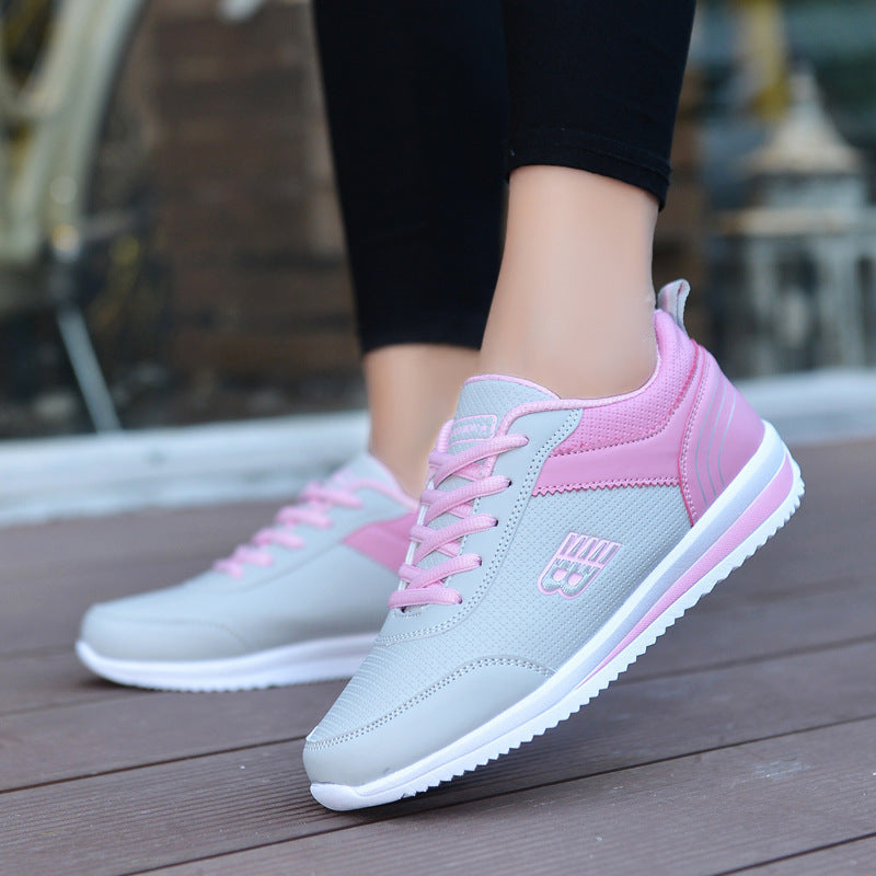 Leather student sneakers women Ooho