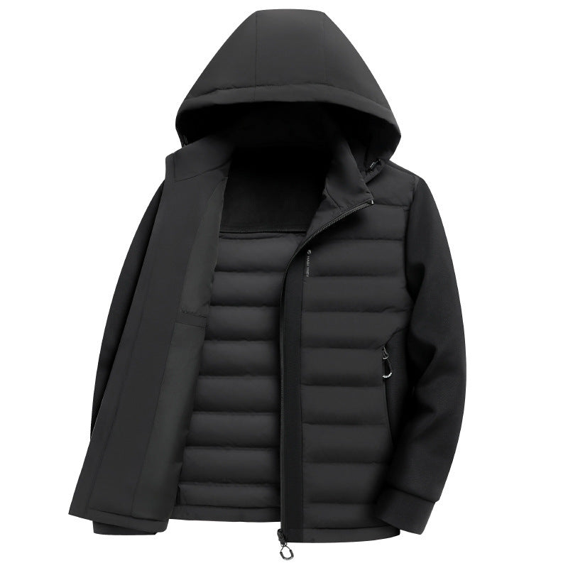 Hooded White Duck Down Warm Coat Down Jacket Ooho