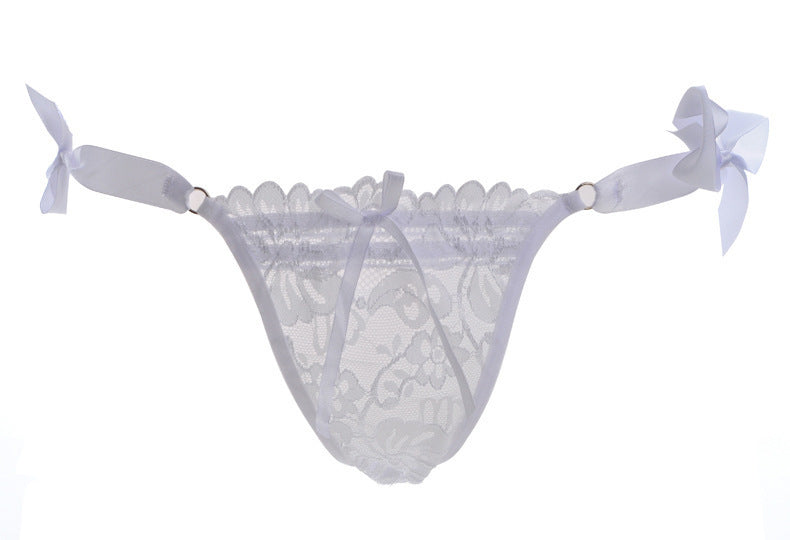 Ladies Knit Lace-up Thong Underwear Thong Ooho