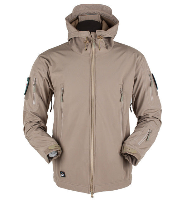 Soft Shell Jacket Men Windproof Hooded Jacket Ooho