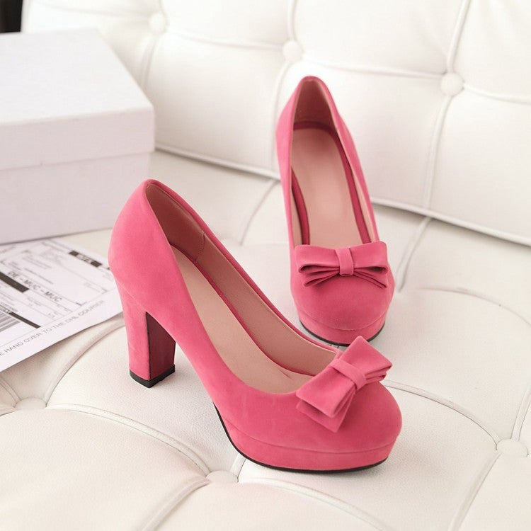 Platform bow high heels Ooho