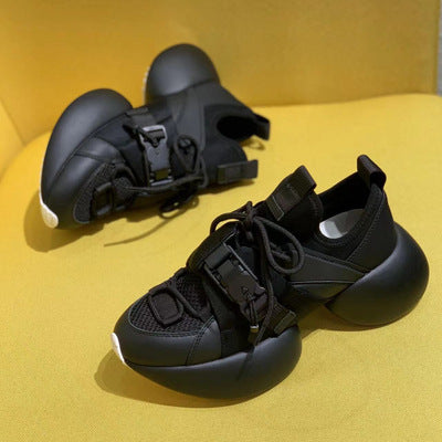 Ins Summer Breathable Mesh Leather Casual Sneakers For Women Ooho