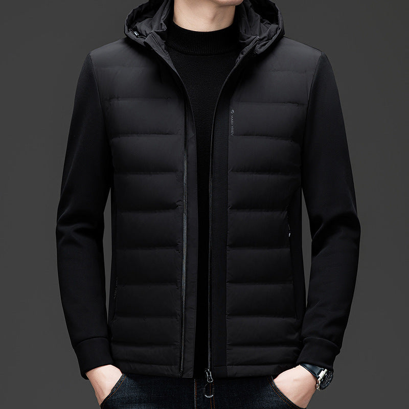 Hooded White Duck Down Warm Coat Down Jacket Ooho