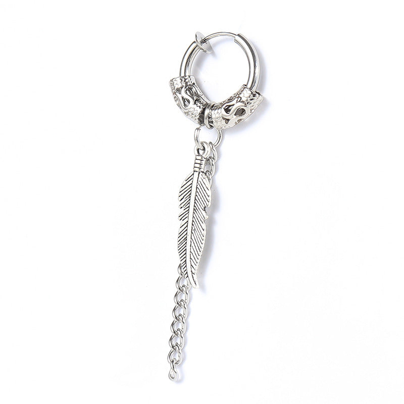 Trendy male earrings dark street earrings Ooho