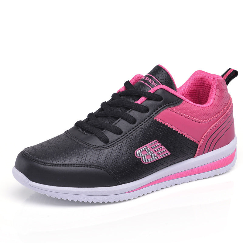 Leather student sneakers women Ooho